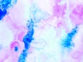 Acrylic background with watercolor stains. Banner Royalty Free Stock Photo