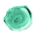 Blue mint and green watercolor circle isolated on a white background Royalty Free Stock Photo