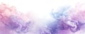 Acrylic color pigment and ink cloud in water. Abstract smoke on white background. Purple, blue and pink colors Royalty Free Stock Photo