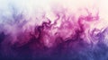 Acrylic color pigment and ink cloud in water. Abstract smoke on white background. Purple, blue and pink colors Royalty Free Stock Photo