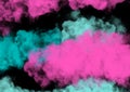Colors smoke isolated on a black background. Design recommended for design brochures, booklets, posters, covers, web banners