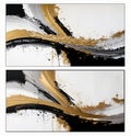 acrylic colors on linen feeling texture canvas, untitled paint, abstract, drawing white background, white beige black gold color