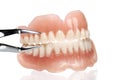 ACRYLIC DENTURE- FULL FRONT SET Royalty Free Stock Photo