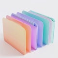 Acrylic folders - set of 6 with your logo Royalty Free Stock Photo