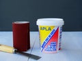 Acrylic glazing putty for wood and metal