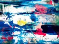Acrylic Modern Painting Details with Vibrant Contrast