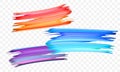 Acrylic paint brush color vector abstract strokes Royalty Free Stock Photo