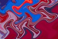 Acrylic paint diffusion. Violet red blue paint bubbles. Liquid paint abstract surface psychedelic background Royalty Free Stock Photo