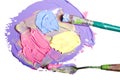 Acrylic paint isolated Royalty Free Stock Photo