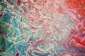 Acrylic paint texture on canvas, background. Abstract ocean- ART. Natural Luxury. Style incorporates the swirls of marble or the Royalty Free Stock Photo