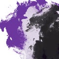 Acrylic paint texture with purple and white brush strokes for interesting and dynamic backgrounds. Suitable for web