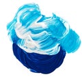 Acrylic paints background in blue tones Royalty Free Stock Photo