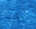 Acrylic paints background in blue tones. Abstract waves and sea Royalty Free Stock Photo