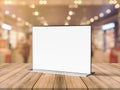 Acrylic Poster Menu Holder Perspex Leaflet Display Stand A3 A4 A5 A6 A7 A8 & A9. 3d render illustration. Royalty Free Stock Photo