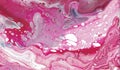 Acrylic pouring, abstract magenta background Royalty Free Stock Photo