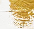 Acrylic textured gold paint abstract