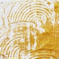 Acrylic textured gold paint abstract