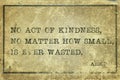 Act of kindness Aesop
