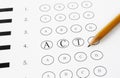 ACT multiple choice Royalty Free Stock Photo