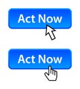 Act now button Royalty Free Stock Photo