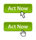 Act now button Royalty Free Stock Photo