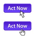 Act now button Royalty Free Stock Photo