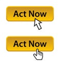 Act now button Royalty Free Stock Photo