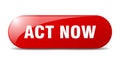 act now button. act now sign. key. push button. Royalty Free Stock Photo