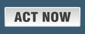act now button. act now square isolated push button. Royalty Free Stock Photo