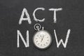 Act now Royalty Free Stock Photo