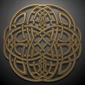 Acteristic complexity and continuity of Celtic art, often symbolizing Royalty Free Stock Photo