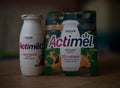Actimel Yogurt. Royalty Free Stock Photo