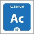 Actinium Chemical 89 element of periodic table. Molecule And Communication Background. Actinium Chemical Ac, laboratory and