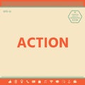 Action button symbol