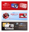 Action Camera Banners Set