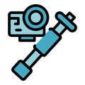 Action camera icon vector flat Royalty Free Stock Photo