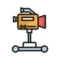 Action camera Isolated Vector icon which can easily modify or edit Royalty Free Stock Photo