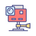Action camera Isolated Vector icon which can easily modify or edit Royalty Free Stock Photo
