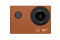 Action camera on white background Royalty Free Stock Photo