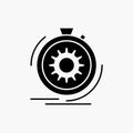 Action, fast, performance, process, speed Glyph Icon. Vector isolated illustration Royalty Free Stock Photo