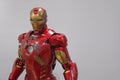 Action figure model Iron Man MARK VII, Character from The Avengers movie Royalty Free Stock Photo