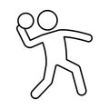 Action Half Glyph Style vector icon which can easily modify or edit
