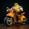 Action-packed Toy Figure: Barbarian Scooter In G.i. Joe Style