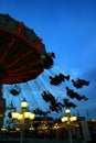 Action photo of carousel Royalty Free Stock Photo