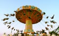 Action photo of carousel Royalty Free Stock Photo