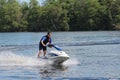 Action Photo Man on jet ski.