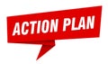 action plan banner. action plan speech bubble, label, sticker, sign template Royalty Free Stock Photo