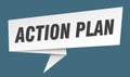 action plan banner. action plan speech bubble, label, sticker, sign template Royalty Free Stock Photo