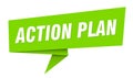 action plan banner. action plan speech bubble, label, sticker, sign template Royalty Free Stock Photo