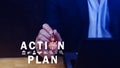 Action plan concept, Business and marketing, objective, strategy, Plan and implementation, action plan icon on virtual screen for Royalty Free Stock Photo